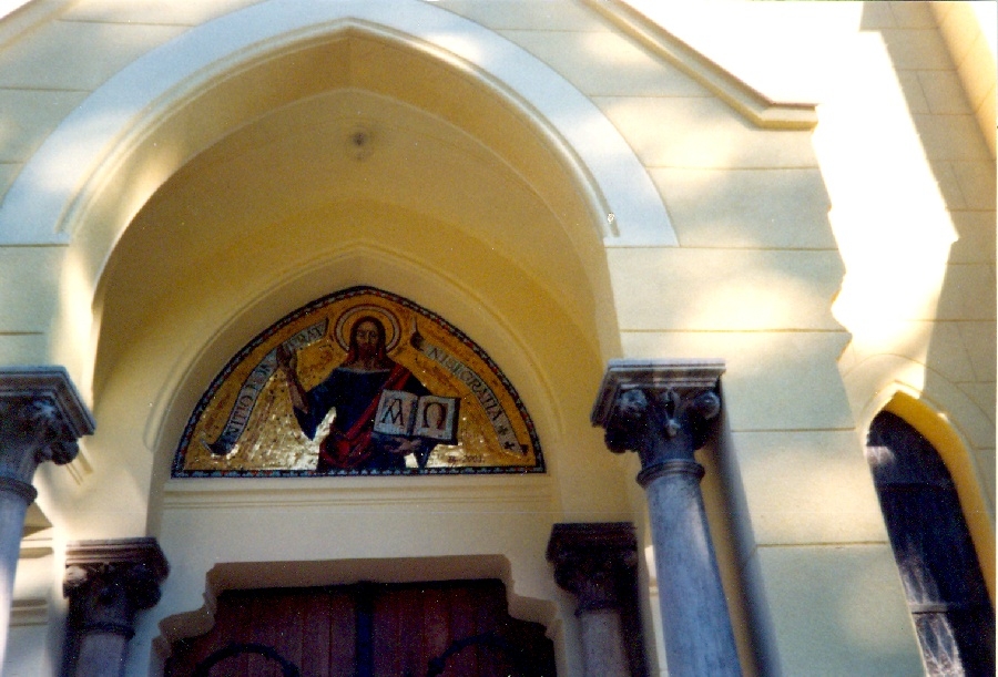 Nepomuki Szent János kápolna mozaikképe